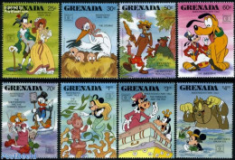 Grenada 1987 Hafnia 87 8v, Mint NH, Art - Disney - Disney