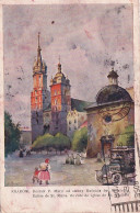 C3- Krakow - Cracovie - (Pologne) Eglise De St. Marie , Du Coté De église De St. Adalbert - ( 2 Scans ) - Poland