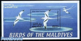 Maldives 2002 WH. Tailed Tropicbird S/s, Mint NH, Nature - Birds - Maldives (1965-...)