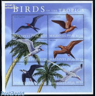 Maldives 2000 Birds 6v M/s, Fregata Minor, Mint NH, Nature - Birds - Maldive (1965-...)