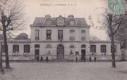 C12-95) GROSLAY - LA MAIRIE - ( ANIMEE - HABITANTS - ECOLIERS )   - Groslay