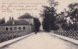 C18-38) PONT DE CHERUY (ISERE) LA MAIRIE ET RUE DE LA REPUBLIQUE - ( 2 SCANS ) - Pont-de-Chéruy