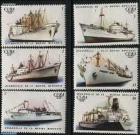 Cuba 1976 Ships 6v, Mint NH, Transport - Ships And Boats - Unused Stamps