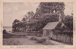 S2-29) CARANTEC - ROUTE DE MORLAIX  -  CHAPELLE DU  FRANSIC - ( 2 SCANS ) - Carantec