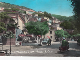 SAN GREGORIO MATESE-CASERTA- PIAZZA B.CASO-BAR- COCACOLA-GELATI MOTTA-CARTOLINA VERA FOTOGRAFIA-VIAGG. IL 13-8-1967 - Caserta