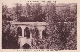 S20-82) AUVILLARS (TARN ET GARONNE) PONT DE PONTOY . COTE SUD D 'AUVILLARS - ( 2 SCANS ) - Auvillar