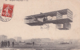 AVION - AEROPLANE DELAGRANGE - ( A NOTER LA CORRESPONDANCE + OBLITERATION DE BORDEAUX ST. PROJET 1910 - 2 SCANS - ....-1914: Precursori