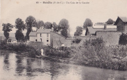 62) HESDIN - UN COIN DE LA CANCHE -  ANIMEE - HABITANTS - (  2 SCANS )  - Hesdin