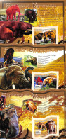 Guinea, Republic 2007 Elephants & Mammoths 3 S/s, Imperforated, Mint NH, Nature - Elephants - Prehistoric Animals - Prehistorics