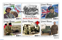 Guinea Bissau 2023 Battle Of Tripoli, Mint NH, Health - History - Transport - Red Cross - Militarism - Red Cross