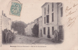 F5-82) MONTAIGU (TARN ET GARONNE) RUE DE LA GENDARMERIE - 1903   - Montaigu De Quercy