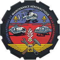 PATCH ECUSSON INSIGNE PVC 3D CENTRE NATIONAL DE MAINTENANCE AERONAUTIQUE DE LA GENDARMERIE - Politie & Rijkswacht