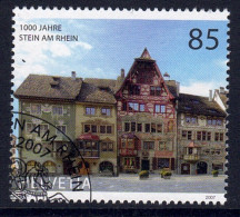 Suisse // Switzerland // 2000-2009 // 2007 //  1000 Ans De Stein Am Rhein Oblitérée 1er Jour, Façade No. 1218 - Usados