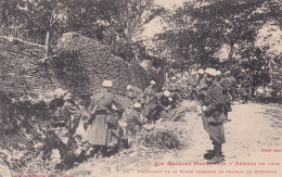 LES GRANDES MANOEUVRES D'ARMEES DE 1902 - PREPARATIF DE LA SOUPE DERRIERRE LE CHATEAU DE MONTLAUR - LABOUCHE TOULOUSE - Manovre