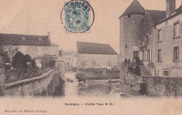 F22-58) CORBIGNY VIEILLE TOUR N° 0.1  - ( ANIMEE - HABITANTS - CAVALIER ) - Corbigny