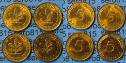 5 Pfennig Complete Set Year 1971 All Mintmarks (D,F,G,J) Jäger 382    (467 - Sonstige – Europa