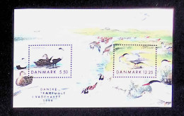 CL, Blocs-feuillets, Neuf, Block, Danmark, Danemark, 1999, Danske Traekfugle I Vadehavet, Oiseaux - Hojas Bloque