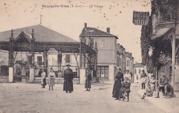 B4-82) BOURG DE VISA (TARN  ET GARONNE) LE VILLAGE - ( ANIMEE - HABITANTS - HOTEL DU MIDI - 2 SCANS ) - Bourg De Visa