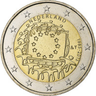 Pays-Bas, 2 Euro, Drapeau Européen, 2015, SPL+, Bimétallique - Niederlande