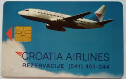 Croatia 200 Units Chip Card - Croatia Airlines - Kroatien