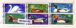 1976 Fauna  BIRDS - WATER 6 V.- Used/oblitere (O)  BULGARIA / Bulgarie - Usados