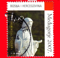 BOSNIA Erzegovina - Amministrazione Croata - Usato - 2007 - Medugorje - Maria - Statua - HP Mostar - 1.00 - Bosnia Herzegovina