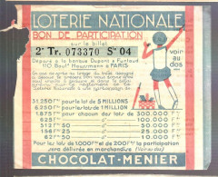 79450 -  Chocolat  MENIER - Lottery Tickets
