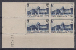 France  N° 379 Coin Daté   * *  - Cote  :  230 € - 1930-1939