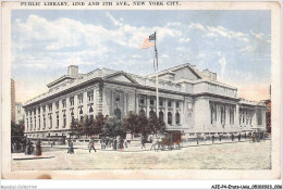 AJEP4-ETATS-UNIS-0284 - Public Library - 42nd And 5th Ave - NEW YORK CITY - Enseñanza, Escuelas Y Universidades