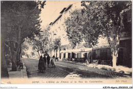 AJEP9-ALGERIE-0878 - SETIF - L'hôtel De France Et La Rue De Constantine - Sétif