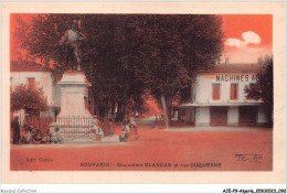 AJEP9-ALGERIE-0859 - BOUFARIK - Monument Blandan Et Rue Duquesne - Blida