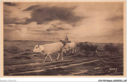 AJHP10-REGION-0867 - LES LANDES DE LA GASCOGNE - En Rase Lande - Le Retour - Aquitaine