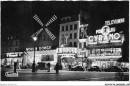 AJHP9-75-0732 - PARIS - Le Moulin Rouge La Nuit - Paris La Nuit