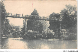 AJHP8-75-0661 - PARIS - Buttes Chaumont - Le Pont Suspendu - Ponts