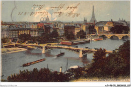 AJHP8-75-0644 - PARIS - Panorama Sur La Seine Pris Du Pont Des Arts - La Seine Et Ses Bords