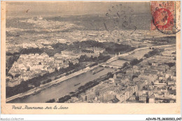 AJHP8-75-0614 - PARIS - Panorama Sur La Seine - La Seine Et Ses Bords