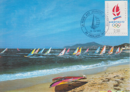 Carte   FRANCE   La  POSTE  Aux  Journées  Nautiques    CAVALAIRE  SUR  MER   1992 - Sailing