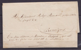 L. Datée 6 Septembre 1836 De BARVAUX Par Porteur Pour Forges De BOUVIGNES - Man. "En Son Absence à Monsieur Coppée, Qui  - 1830-1849 (Belgique Indépendante)