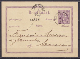 Indes Néerlandaises - CP Briefkaart 5c Càd REMBANG /31/12/1883 Pour SEMARANG - Griffe "LASEM" à Càd Arrivée SEMARANG /1/ - Indes Néerlandaises