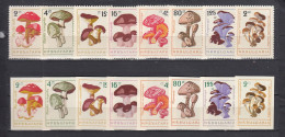 Bulgaria 1961 - Mushrooms, Mi-Nr. 1263/70+1271/78, MNH** - Neufs