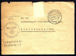 STRASBOURG - 1942 - ARBEITSAMT -  - Lettres & Documents