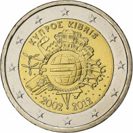 Chypre, 2 Euro, 10 Years Euro, 2012, SPL+, Bimétallique - Cyprus