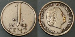 Monnaie Pays-bas 1969 - 1 Cent - 1948-1980 : Juliana