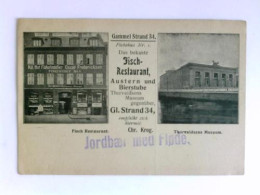 Postkarte: 'Fiskehus Nr. 1' - Das Bekante Fisch Restaurant. Thorvaldsen Museum Gegenüber Von Kopenhagen (Dänemark) - Non Classés