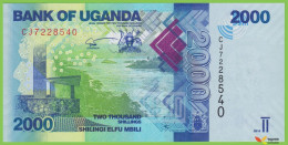 Voyo UGANDA 2000 Shillings 2019 P50e B155e CJ UNC - Oeganda