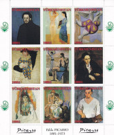 SA05 Turkmenistan 1999 Paintings Of Pablo Picasso Cinderella Block - Cinderellas