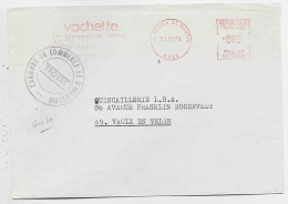 FRANCE GREVE EMA 0.80 TROYES ST MARTIN AUBE 31.10.1974 LETTRE COVER CHAMBRE DE COMMERCE D'INDUSTRIE - Documents