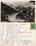 Ansichtskarte Füssen Panorama-Ansicht Mit Fluss Lech Und Alpen Berge 1952 - Füssen