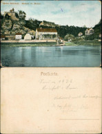 Ansichtskarte Rathen Elbe Panorama Teilansicht Mit Ruine 1910 - Rathen
