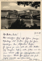 Ansichtskarte Mülheim An Der Ruhr Partie An Der Ruhrbrücke 1958 - Mülheim A. D. Ruhr